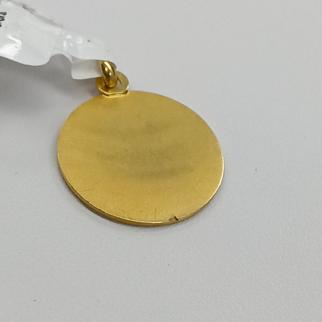 K1 3,80 GRMS 18 K ESPECIFICACIONES COMPLEMENTARIAS MEDALLA RELIGIOSA (SEMINUEVO)