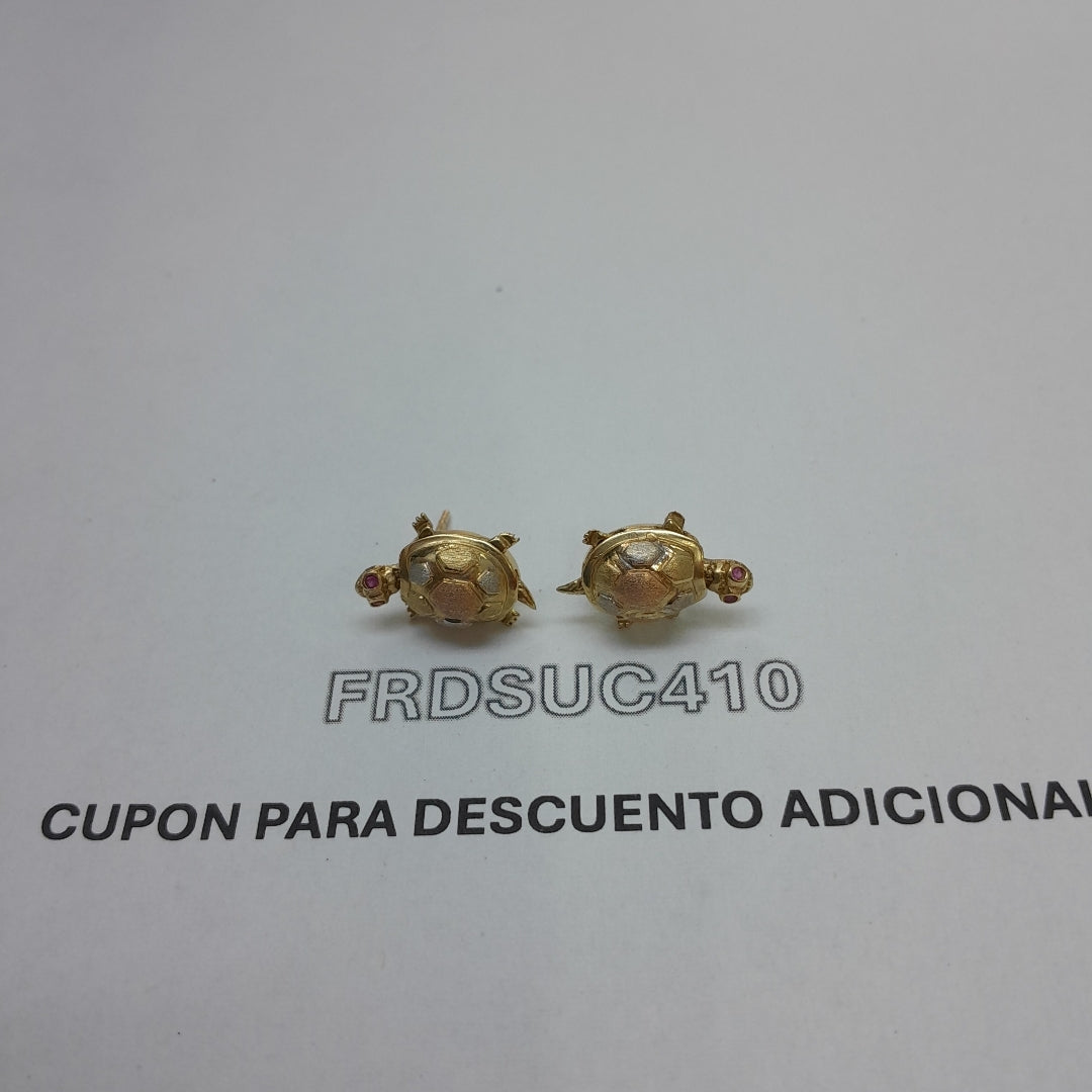 BROQUELES PAR ORO 14 K 4.2 GRMS (SEMINUEVO)