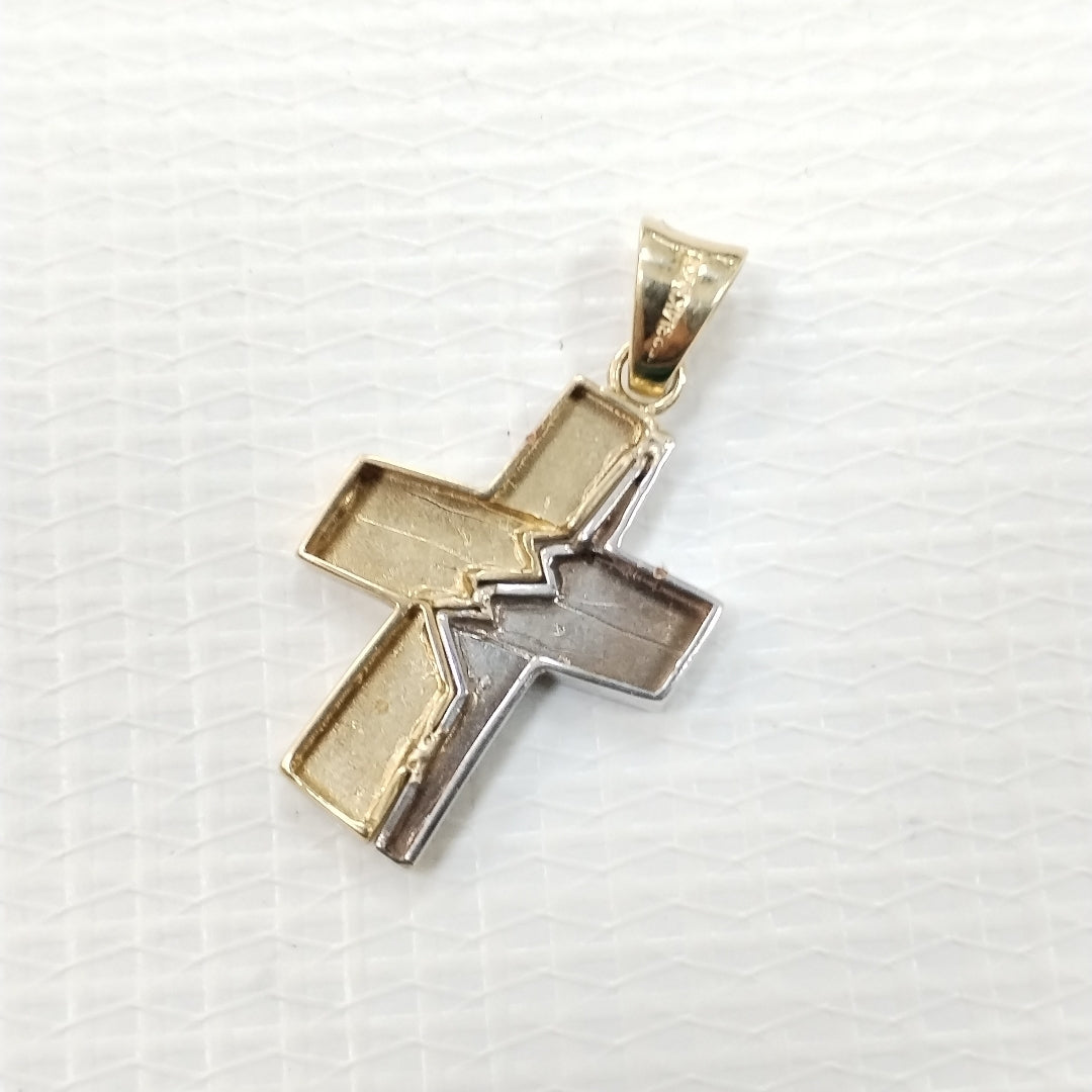 K1 4,10 GRMS 14 K ESPECIFICACIONES COMPLEMENTARIAS DIJE CRUZORO COMBINADOGAS (SEMINUEVO)