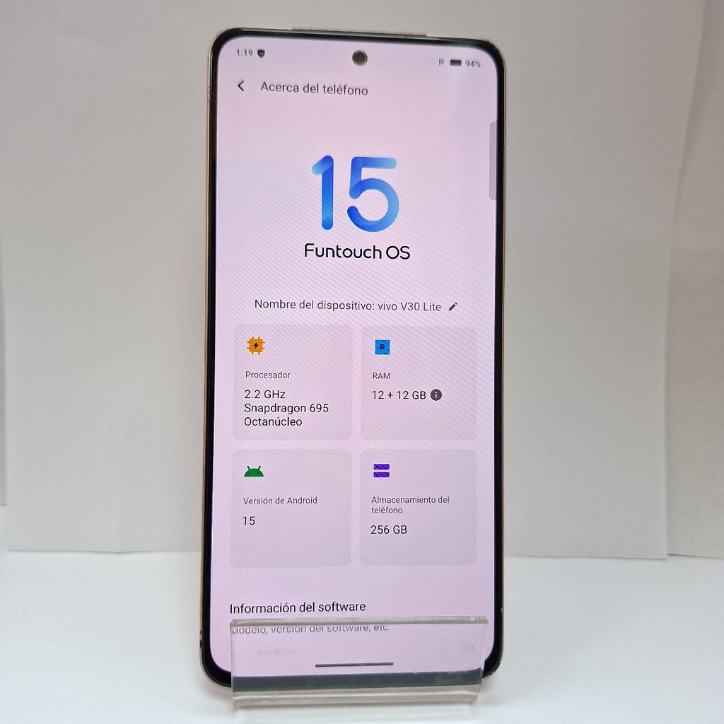 CELULAR VIVO V30 LITE V2314 (2023) 256 GB 12 GB RAM (SEMINUEVO)