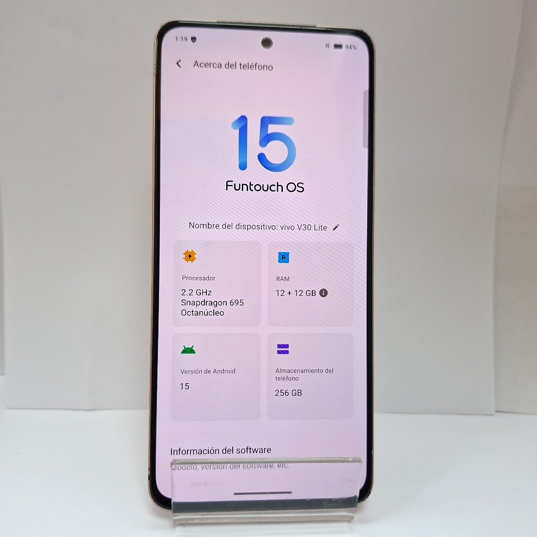 CELULAR VIVO V30 LITE V2314 (2023) 256 GB 12 GB RAM (SEMINUEVO)