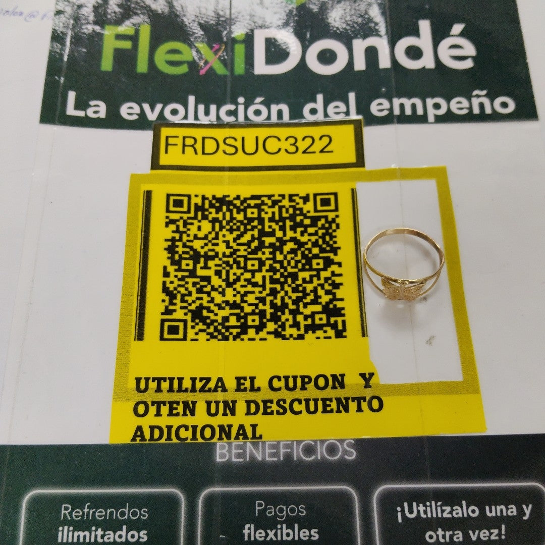 ANILLO ORO 14 K 1.2 GRMS (SEMINUEVO)