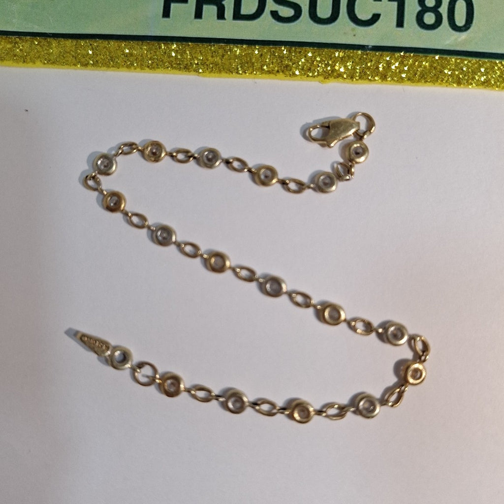 K1 4,20 GRMS 14 K ESPECIFICACIONES COMPLEMENTARIAS PULSERA 14 K , CIRCONIAS , ES (SEMINUEVO)