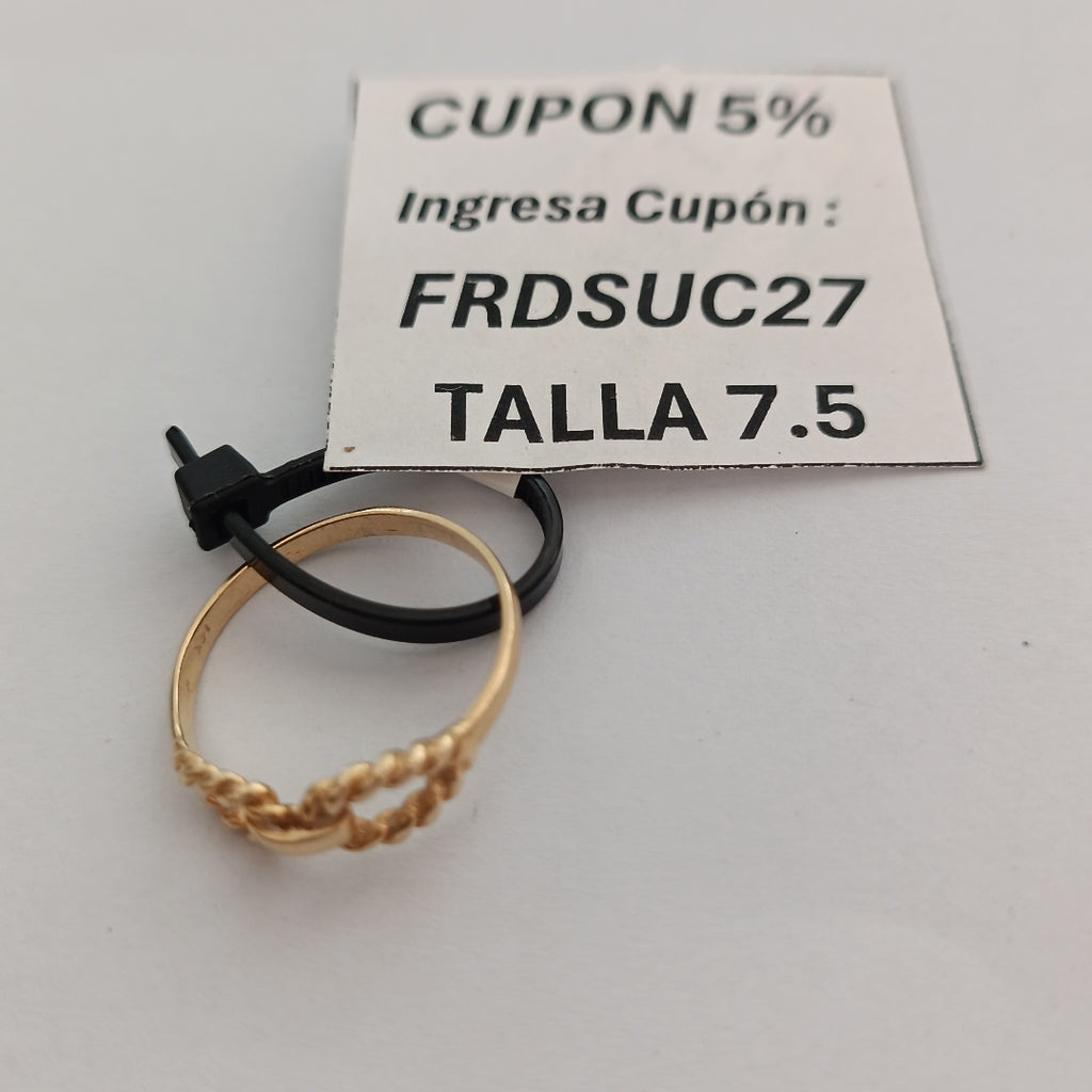 ANILLO ORO 14 K 1.7 GRMS (SEMINUEVO)