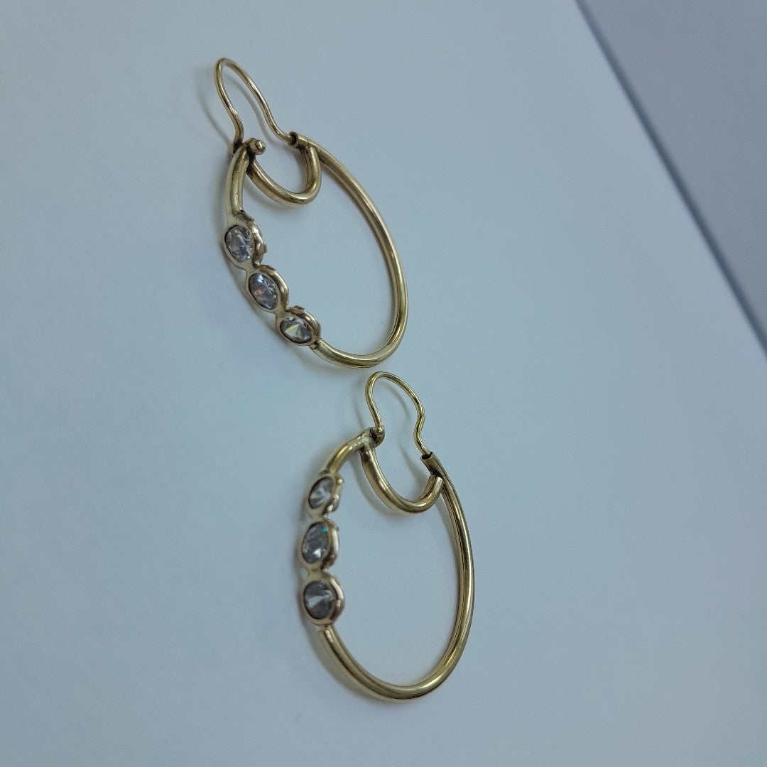 ARRACADAS PAR ORO 10 K 3.2 GRMS (SEMINUEVO)