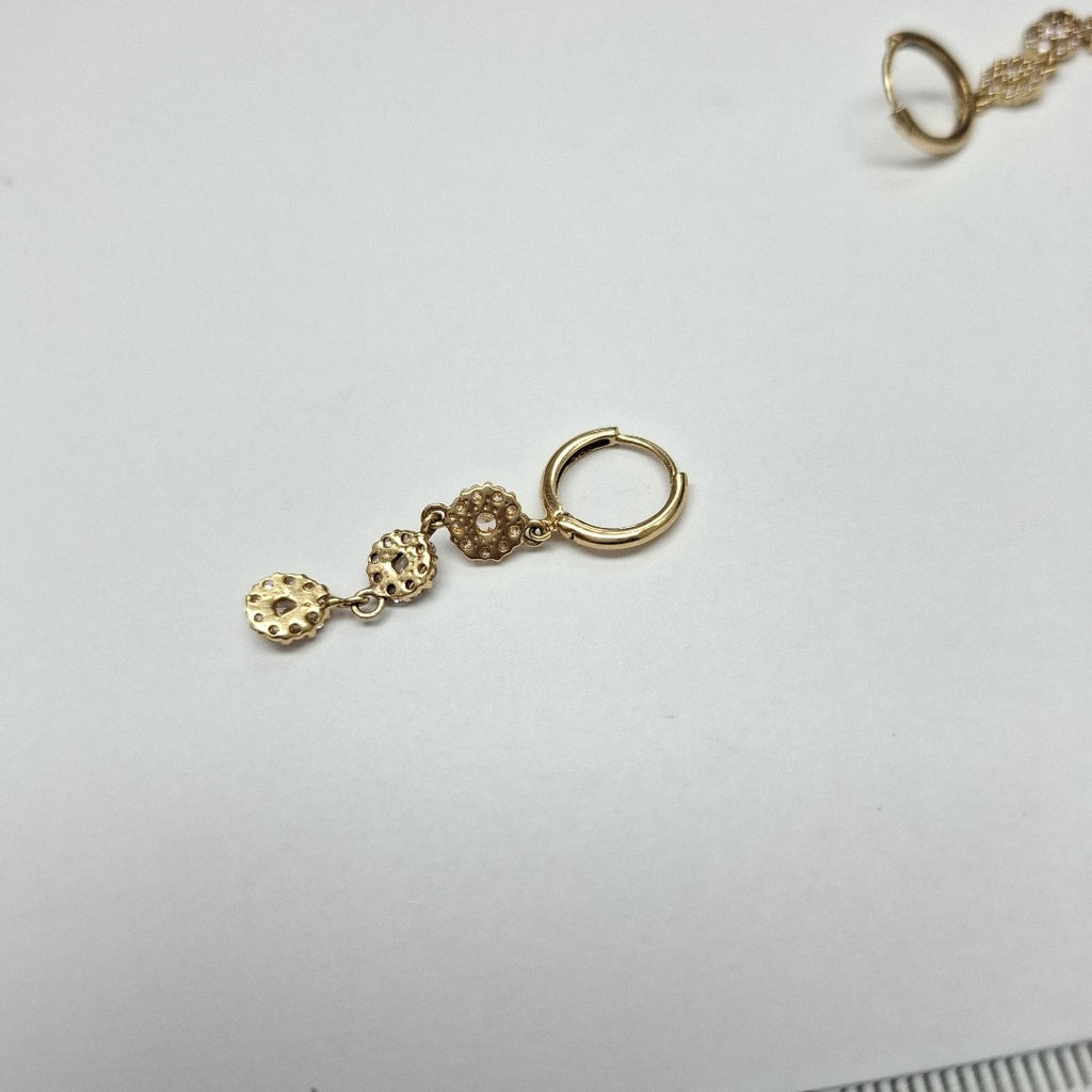 ARRACADAS PAR ORO 14 K 3.3 GRMS (SEMINUEVO)