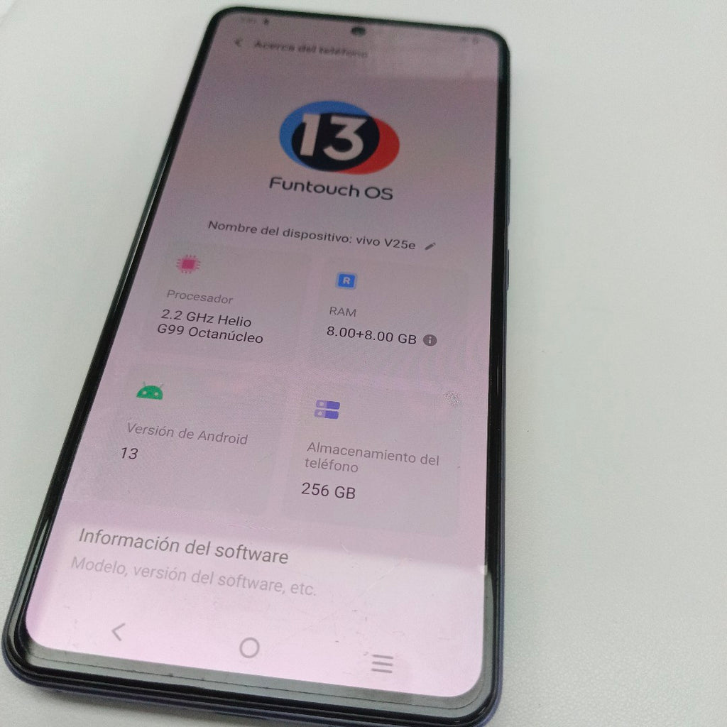 CELULAR VIVO V25E V2242 (2022) 256 GB 8 GB RAM (SEMINUEVO)