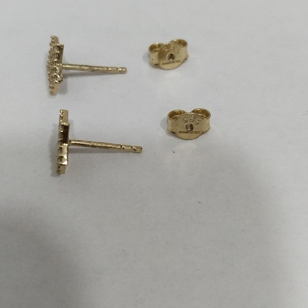 BROQUELES ORO 14K 1.2 (NUEVO)