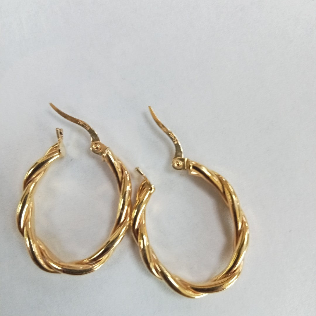 ARRACADAS PAR ORO 14 K 2.2 GRMS (SEMINUEVO)