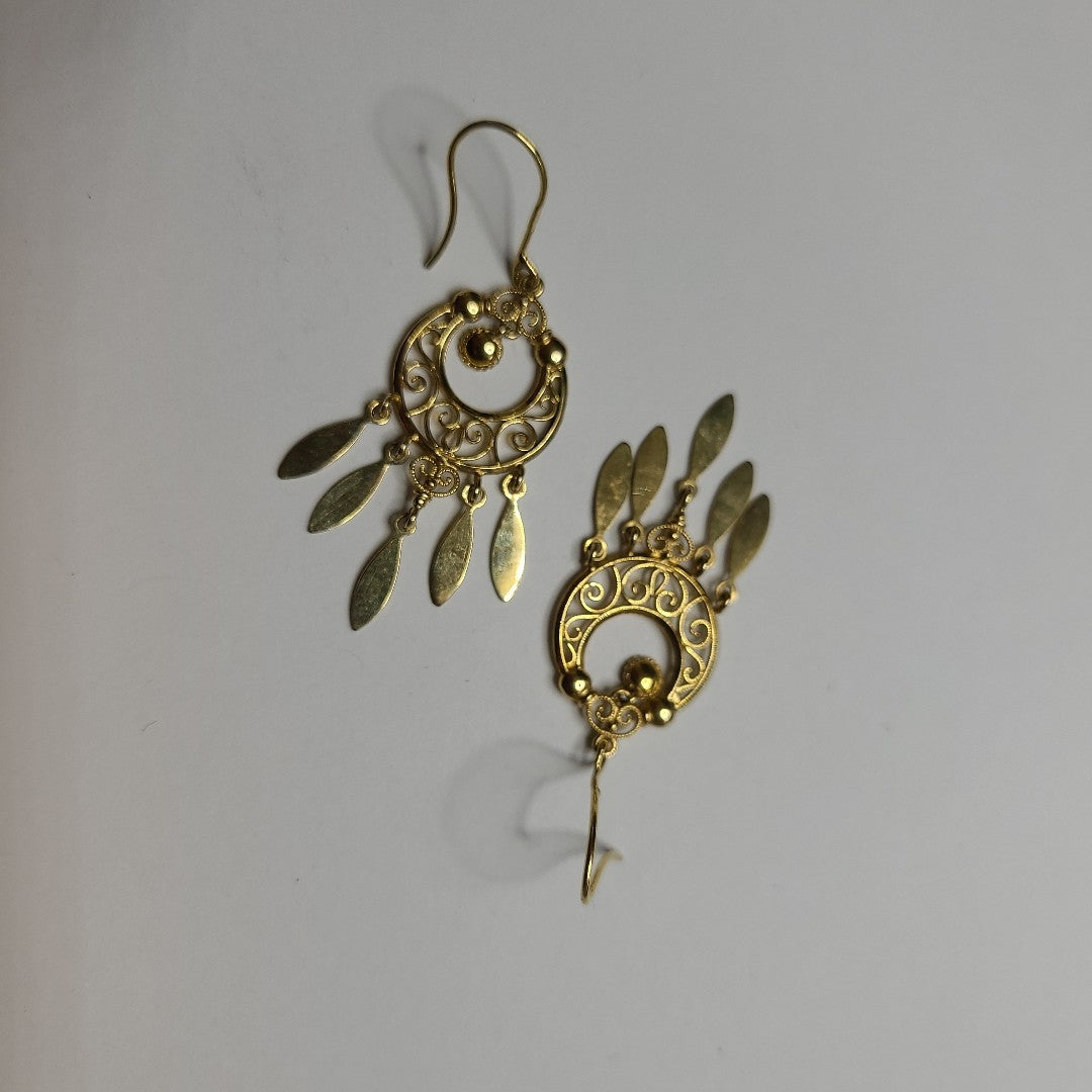 ARETES PAR ORO 14 K 3,40 GRMS (SEMINUEVO)