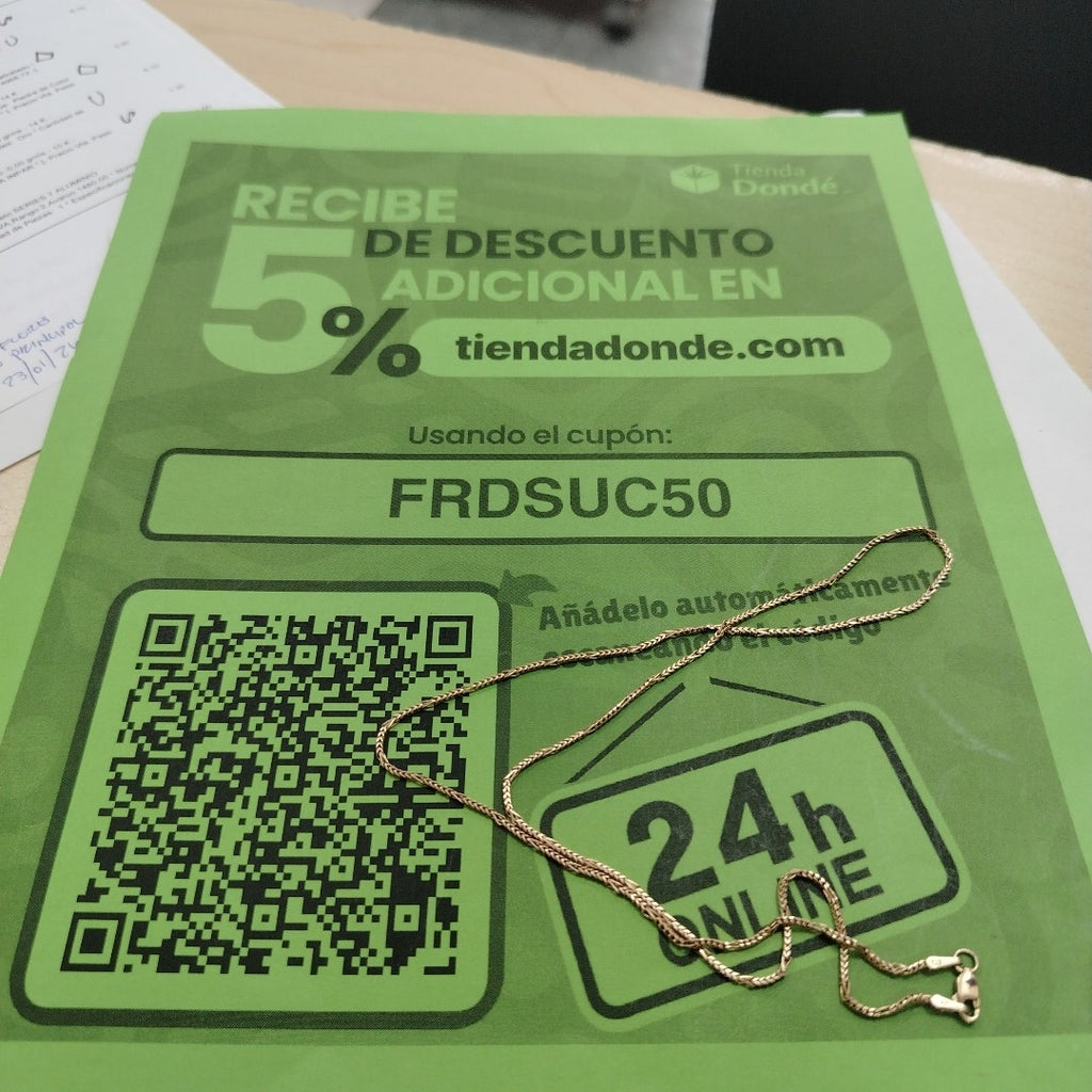 GARGANTILLA ORO 14 K 4,50 GRMS (SEMINUEVO)