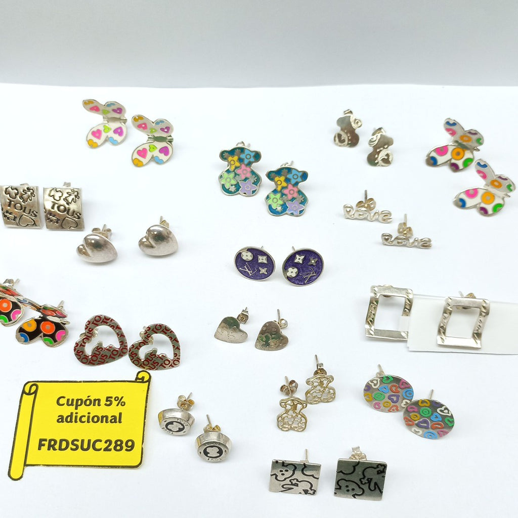 ARETES PAR PLATA 33.5 GRMS (SEMINUEVO)