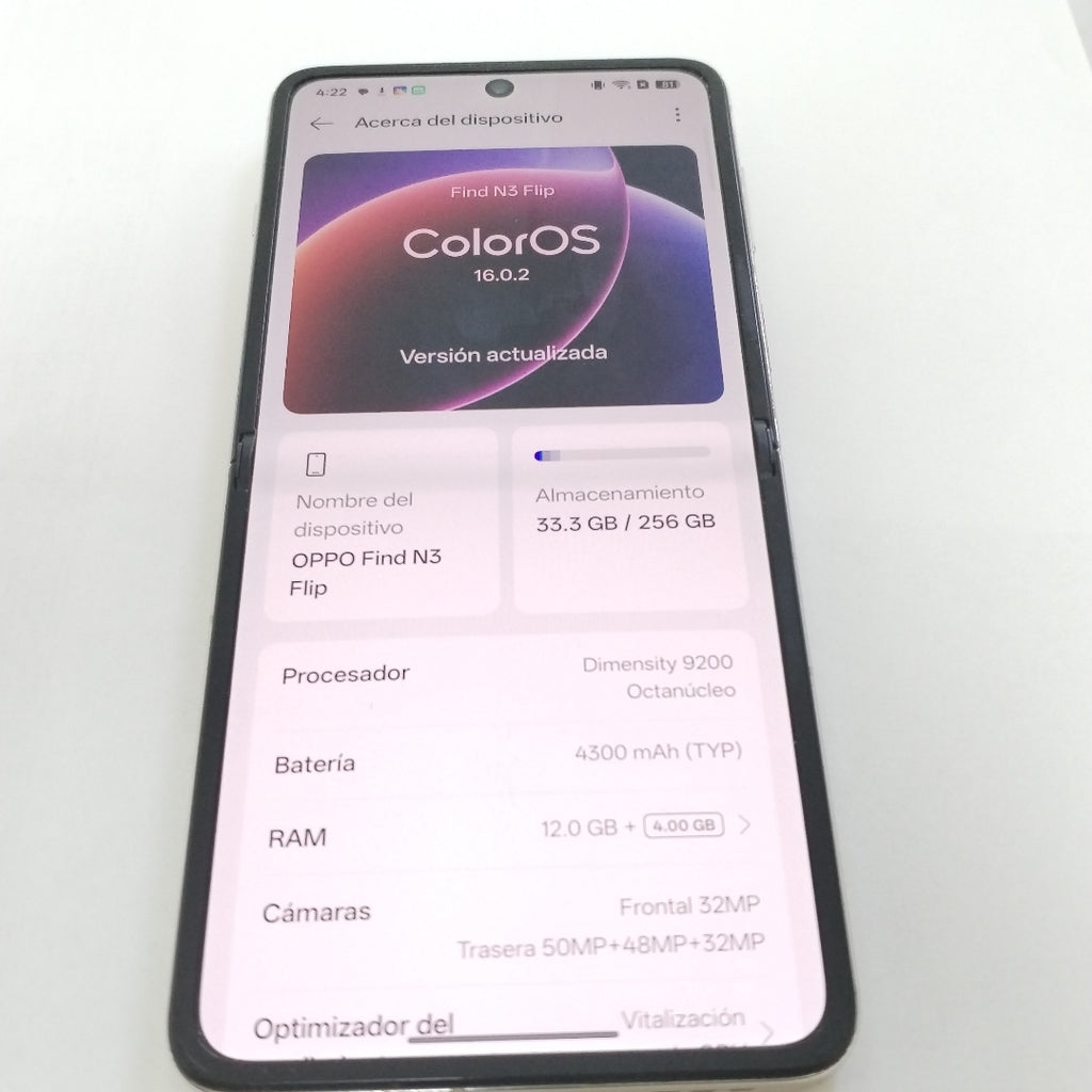 CELULAR OPPO  FIND N3 FLIP CPH2519 (2023) 256 GB 12 GB RAM (SEMINUEVO)