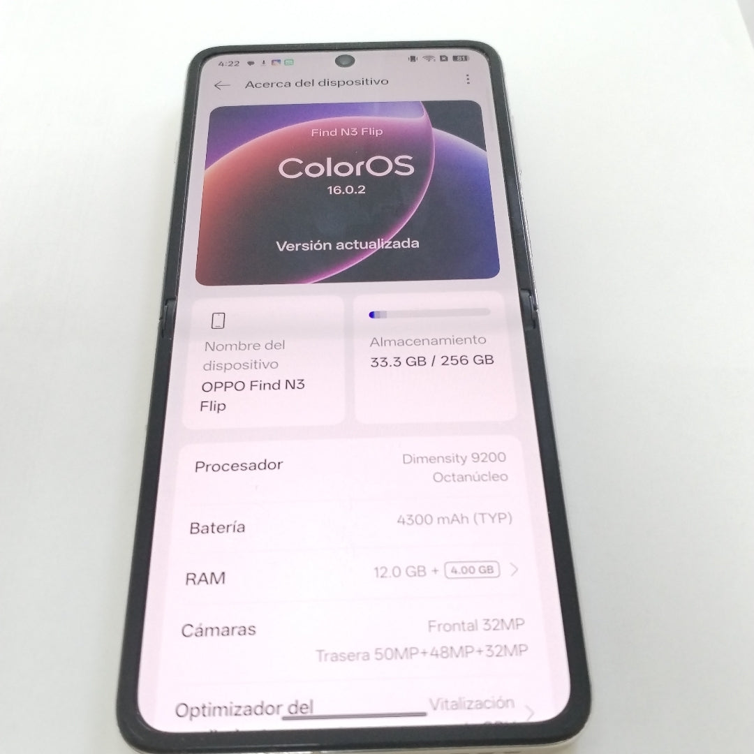 CELULAR OPPO  FIND N3 FLIP CPH2519 (2023) 256 GB 12 GB RAM (SEMINUEVO)
