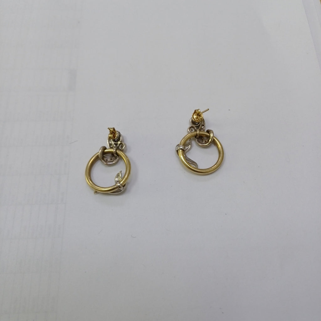 ARETES PAR ORO 14 K 9,00 GRMS (SEMINUEVO)