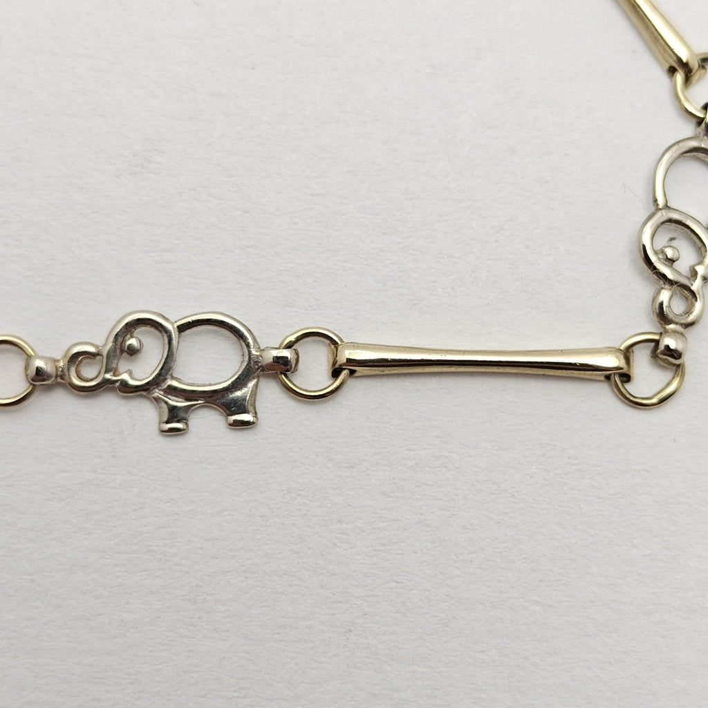 PULSERA ORO COMBINADO 10 K 1,80 GRMS (SEMINUEVO)