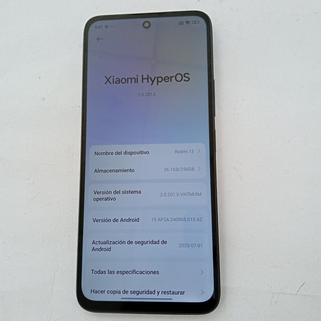 CELULAR XIAOMI REDMI 13 24049RN28L (2024) 256 GB 8 GB RAM (SEMINUEVO)