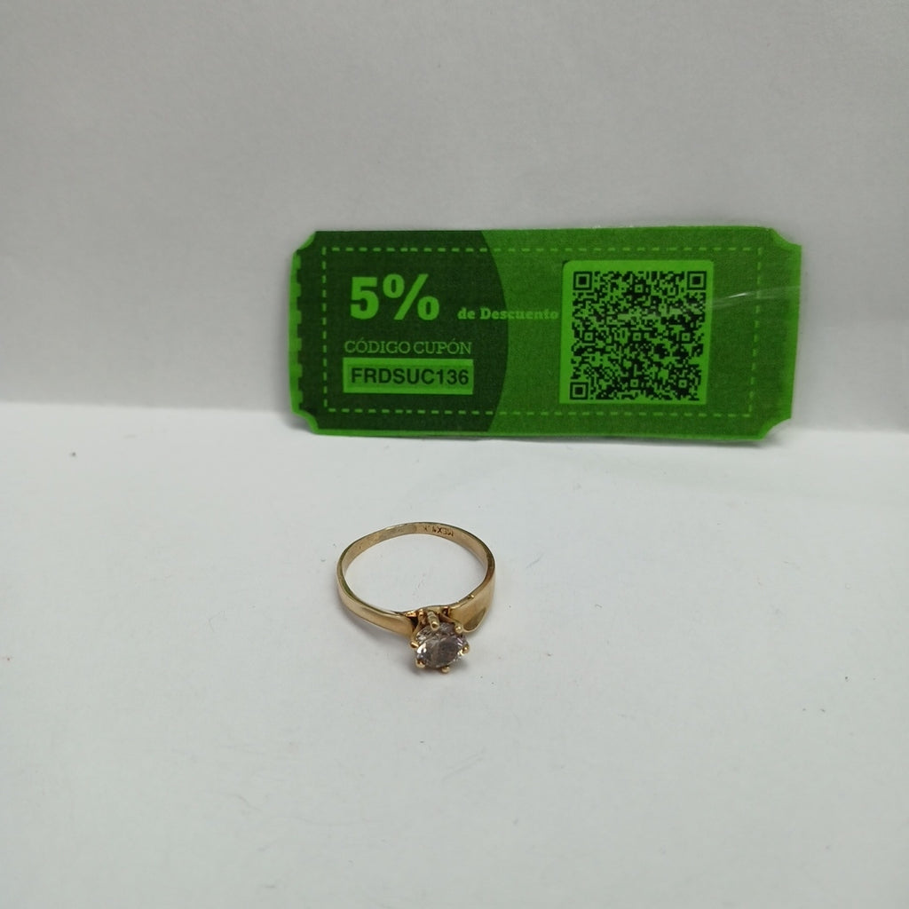 SOLITARIO ORO 10 K 1.9 GRMS (SEMINUEVO)