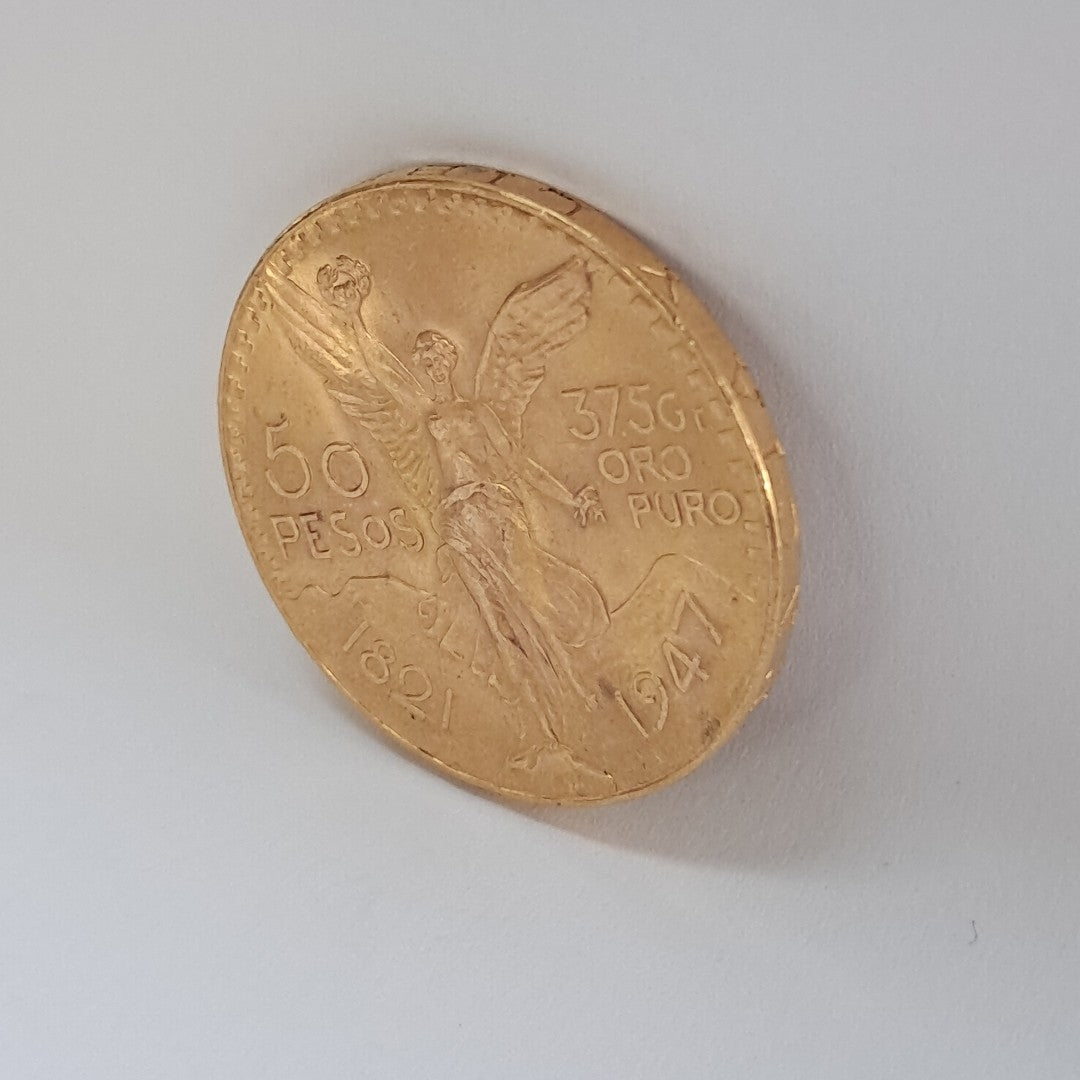 K1 41,60 GRMS 21 K IDENTIFICACIÓN MONEDA NOMINATIVA MONEDAS PESOS 50 PESOS (SEMINUEVO)