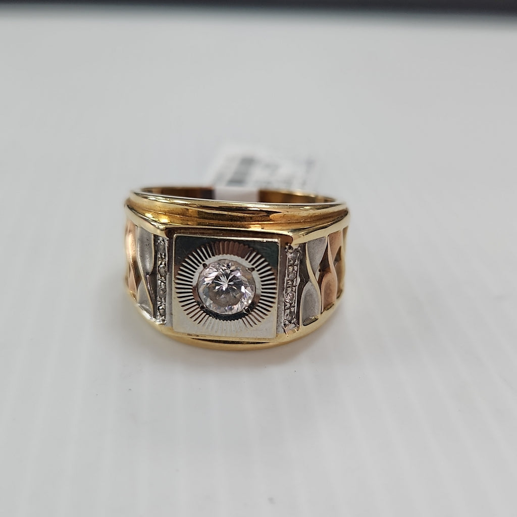 K1 11,50 GRMS 14 K ESPECIFICACIONES COMPLEMENTARIAS ANILLO CABALLERO DETALLE DE (SEMINUEVO)