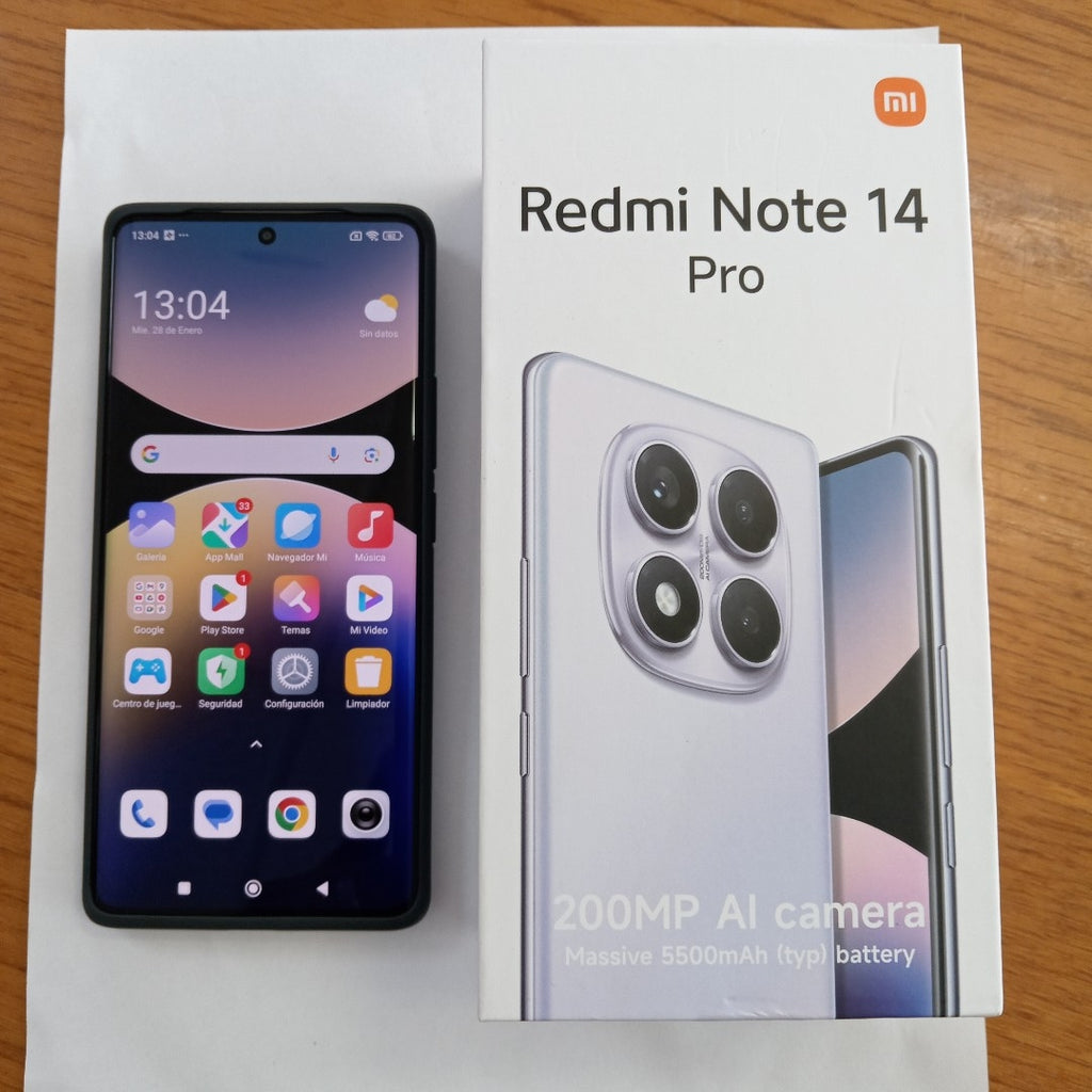 CELULAR XIAOMI REDMI NOTE 14 PRO 24116RACCG (2024) 256 GB 8 GB RAM (SEMINUEVO)