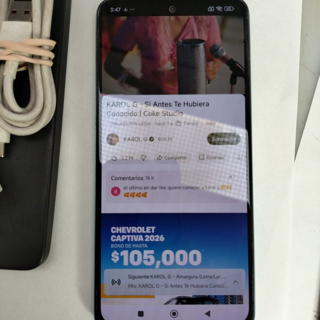 CELULAR XIAOMI REDMI NOTE 14 24117RN76L (2025) 256 GB 8 GB RAM (SEMINUEVO)