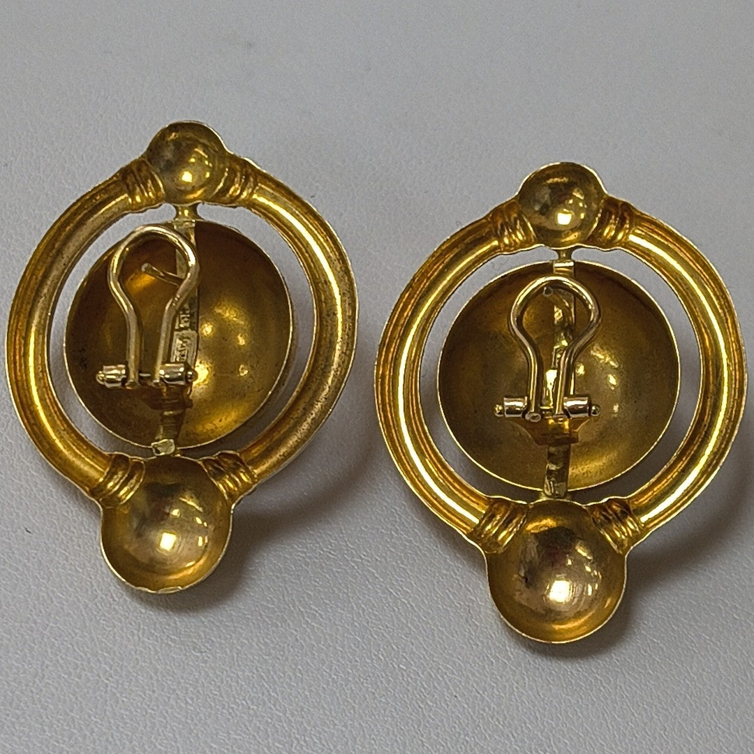 ARETES PAR ORO 14 K 10.1 GRMS (SEMINUEVO)