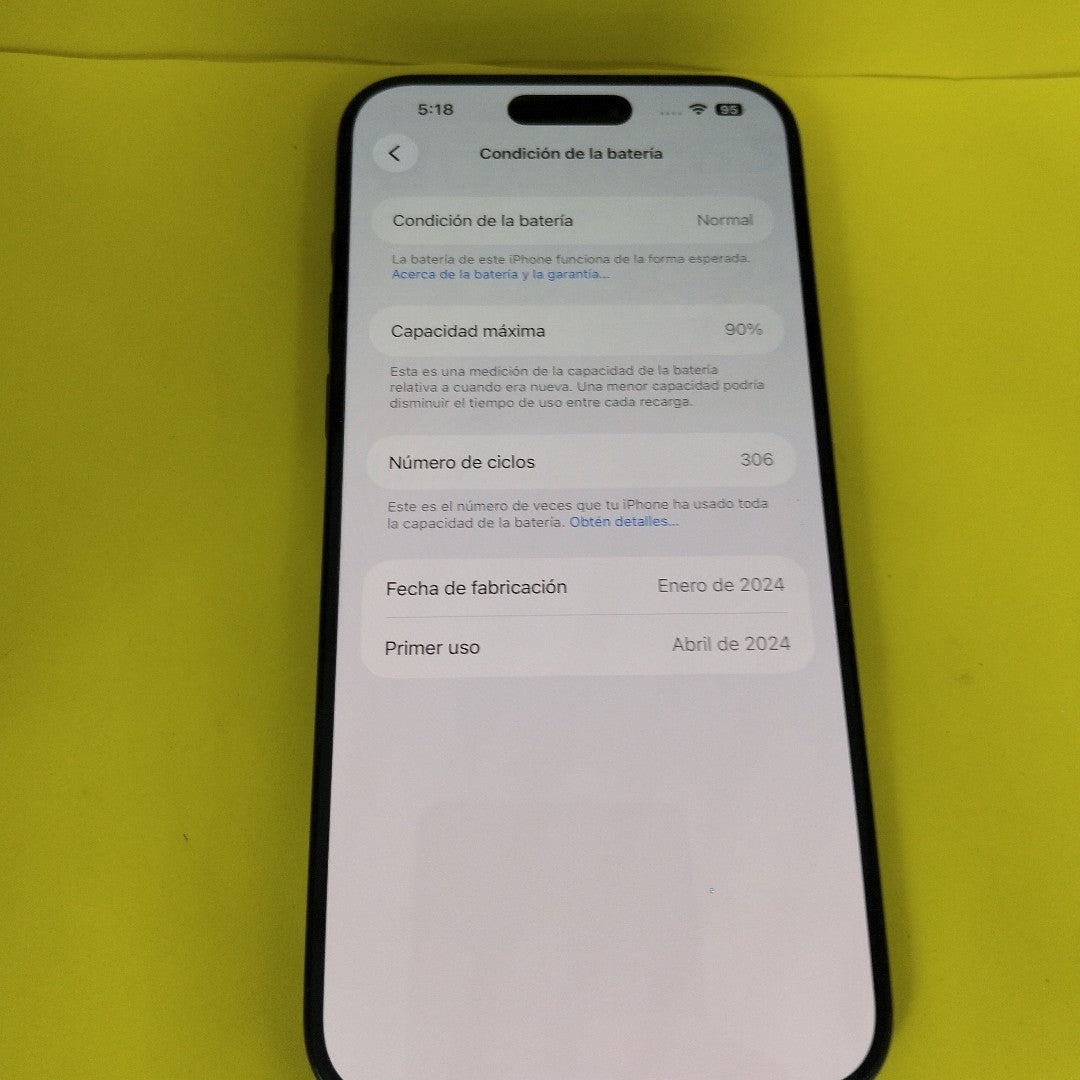 CELULAR APPLE IPHONE 15 PRO MAX A3105 (2023) 256 GB 8 GB RAM (SEMINUEVO)