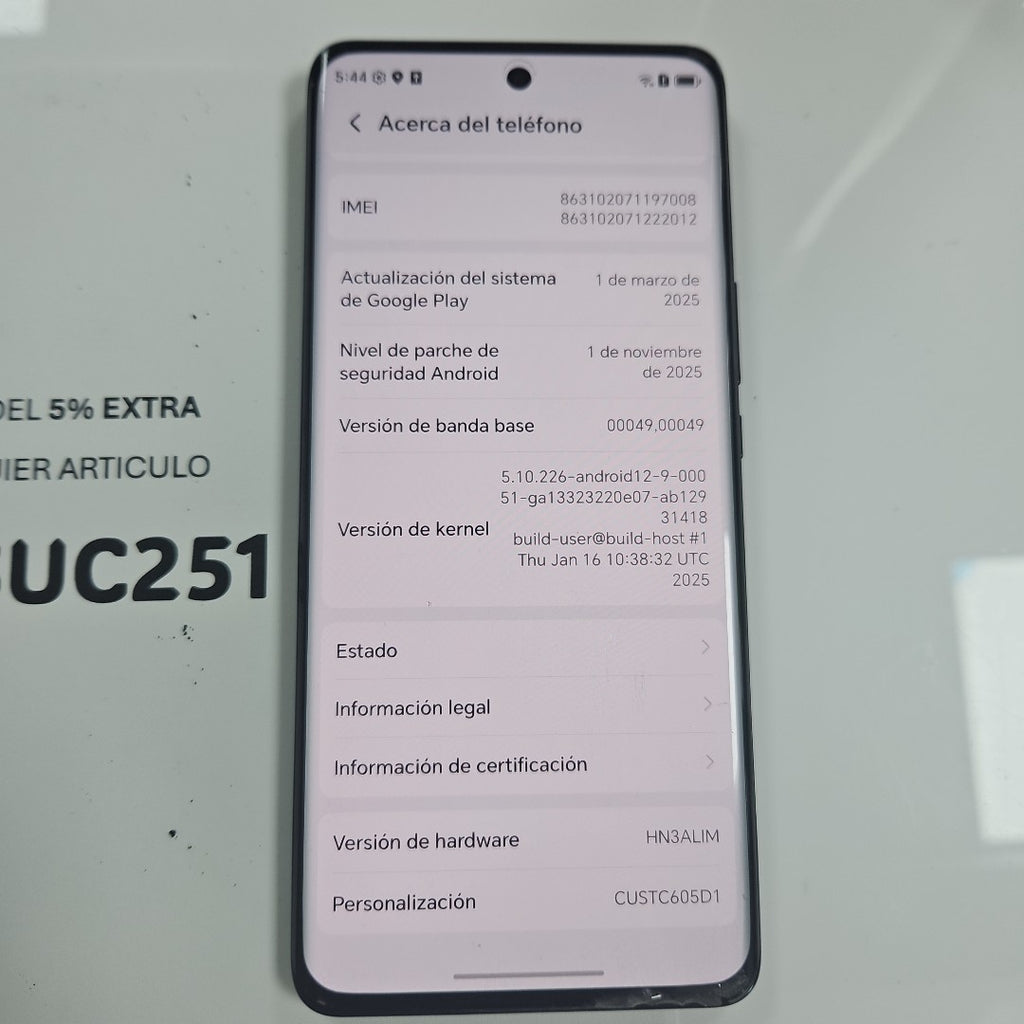CELULAR HONOR X9B 5G ALI-NX3P 512 GB 8 GB RAM (SEMINUEVO)