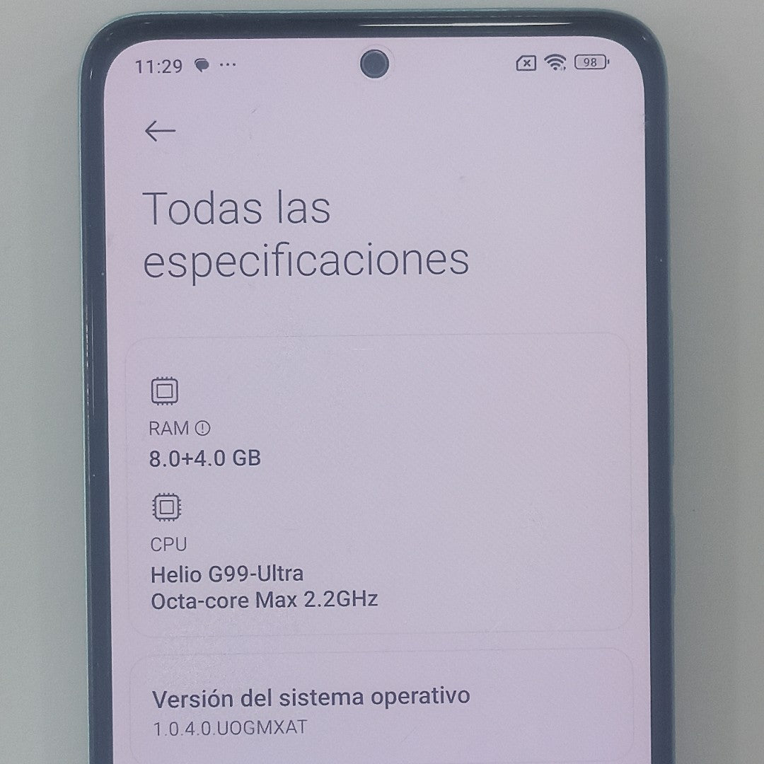 CELULAR XIAOMI REDMI NOTE 14 24117RN76L (2025) 256 GB 8 GB RAM (SEMINUEVO)