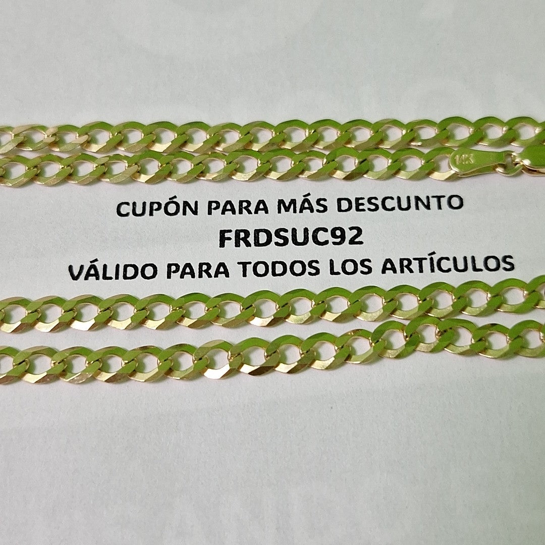 CADENA TEJIDO BARBADA 13.2G 55 CM (NUEVO)