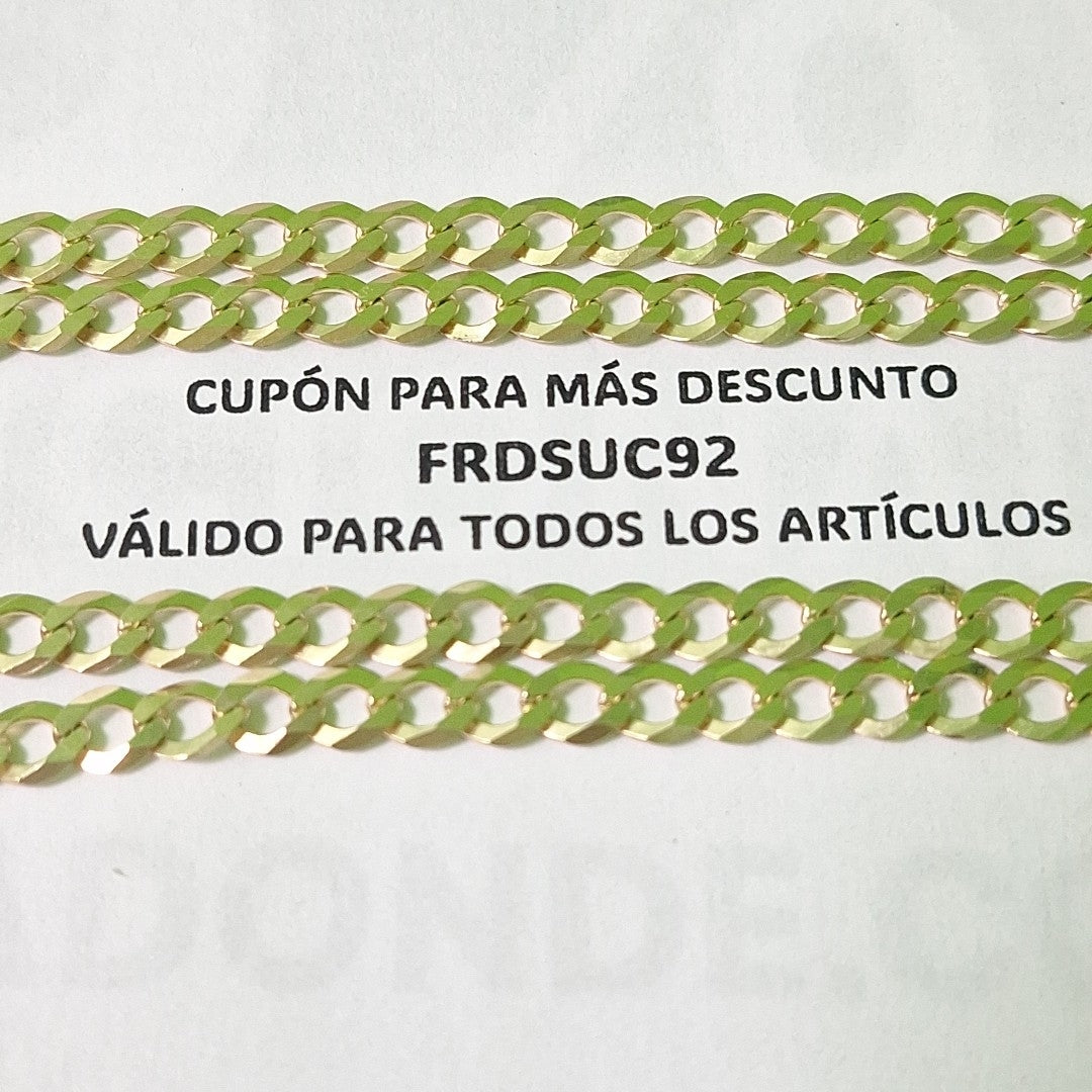 CADENA TEJIDO BARBADA 13.1G 55 CM (NUEVO)