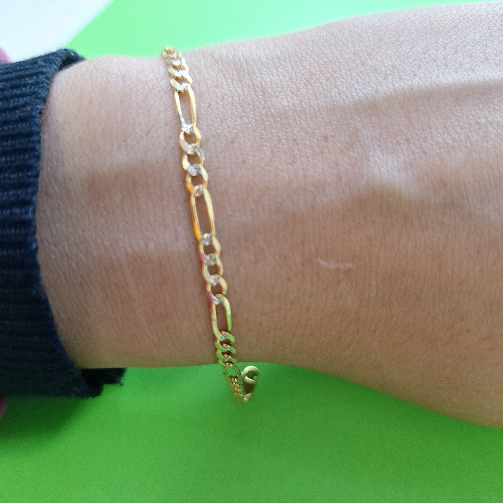 PULSERA 3 X 1 DIAMANTADA 3.1GR 18 CM (NUEVO)