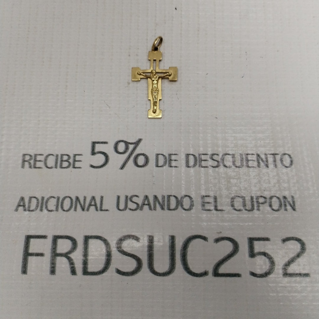 CRUCIFIJO ORO 18 K 2.6 GRMS (SEMINUEVO)