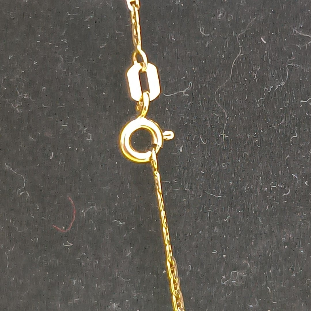 CADENA, MEDALLA RELIGIOSA ORO COMBINADO 10 K 2.4 GRMS (SEMINUEVO)