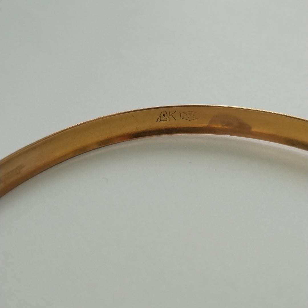 PULSERA RIGIDA ORO 18 K 14 GRMS (SEMINUEVO)