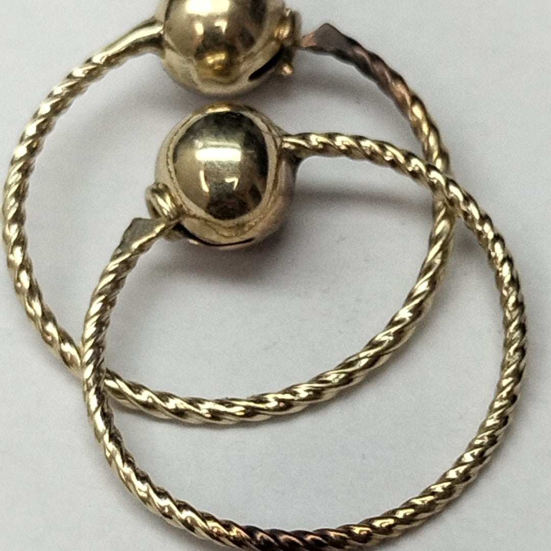 ARRACADAS PAR ORO 10 K 1.2 GRMS (SEMINUEVO)