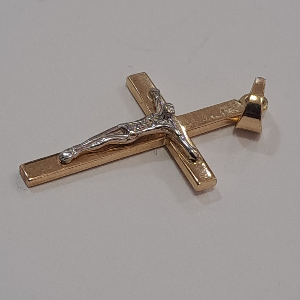 K1 1,20 GRMS 14 K ESPECIFICACIONES COMPLEMENTARIAS CRUCIFICO 2 TONO (SEMINUEVO)