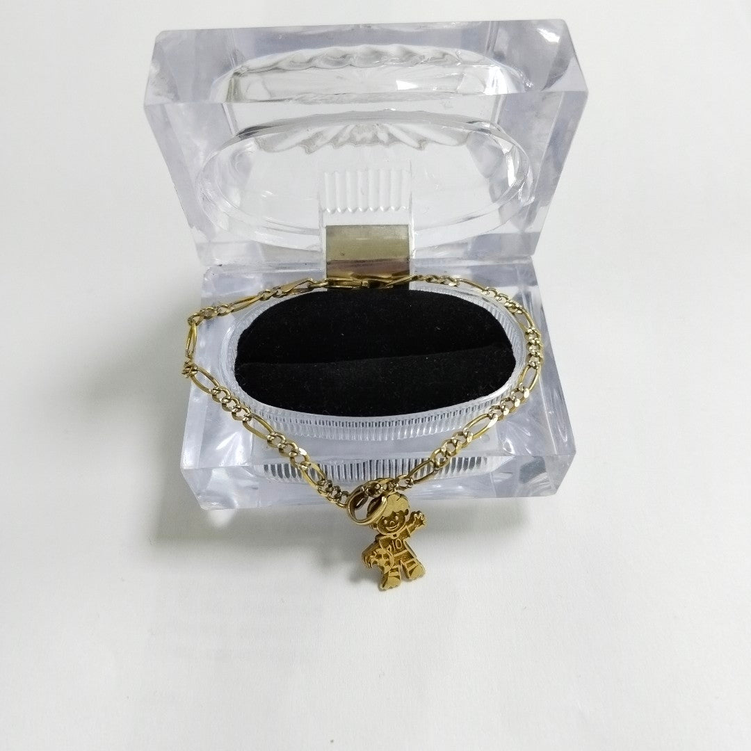 DIJE, PULSERA ORO 10 K 4.4 GRMS (SEMINUEVO)