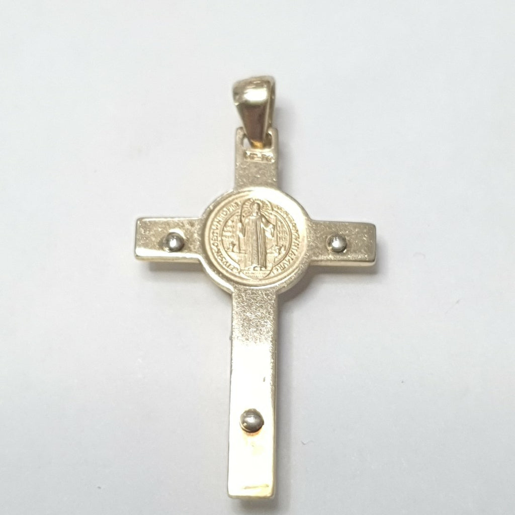CRUCIFIJO ORO, ORO BLANCO 14 K 2.7 GRMS (SEMINUEVO)