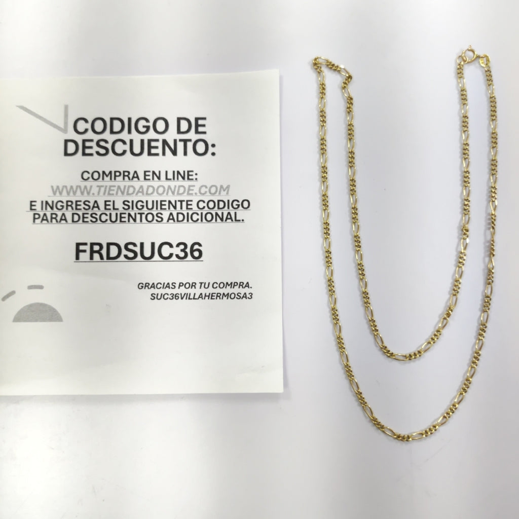 CADENA ORO 14 K 5.9 GRMS (SEMINUEVO)