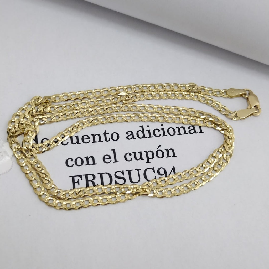 CADENA BARBADA DIAMANTADA 12.71GR 60 CM CM (NUEVO)