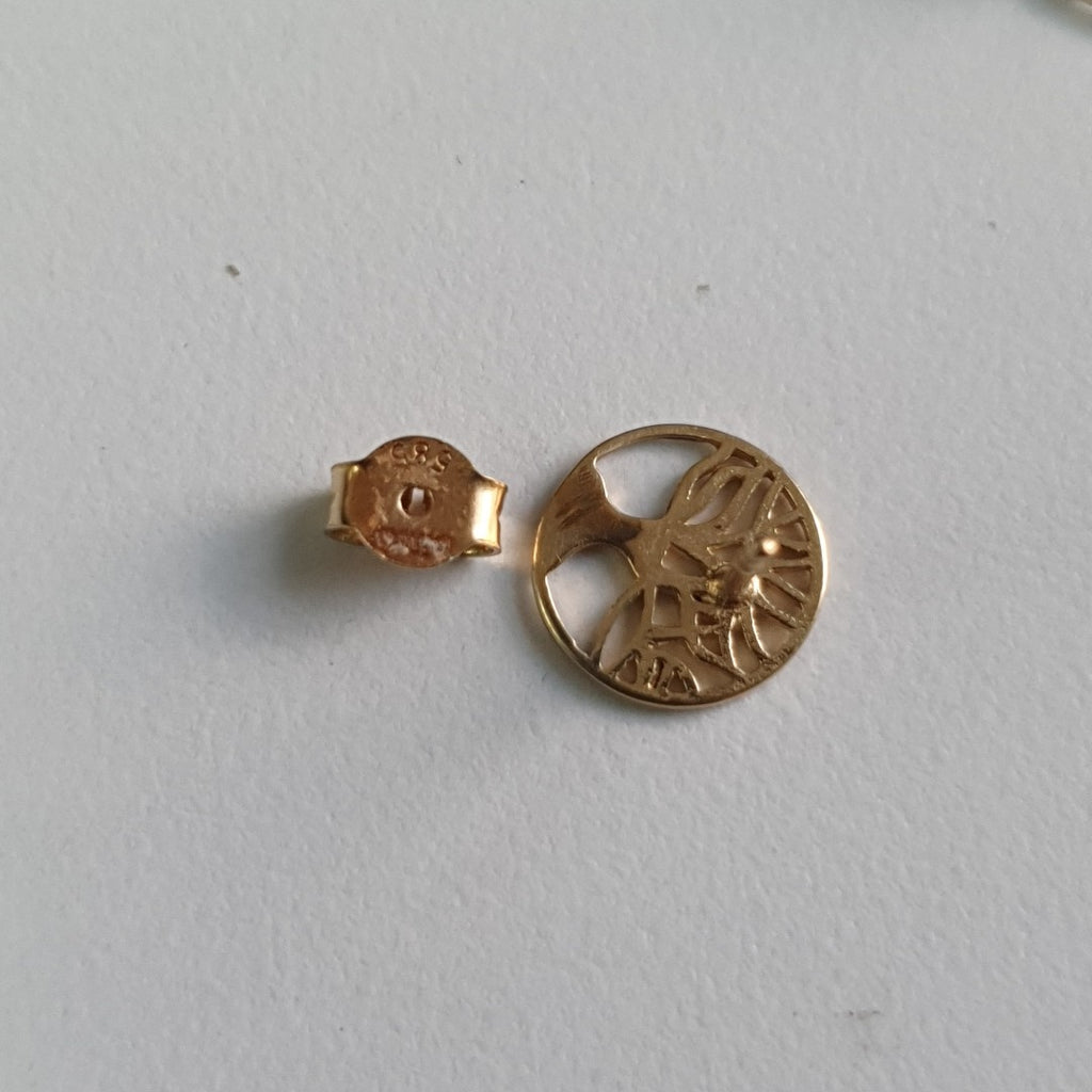 BROQUELES PAR ORO 14 K 1.3 GRMS (SEMINUEVO)