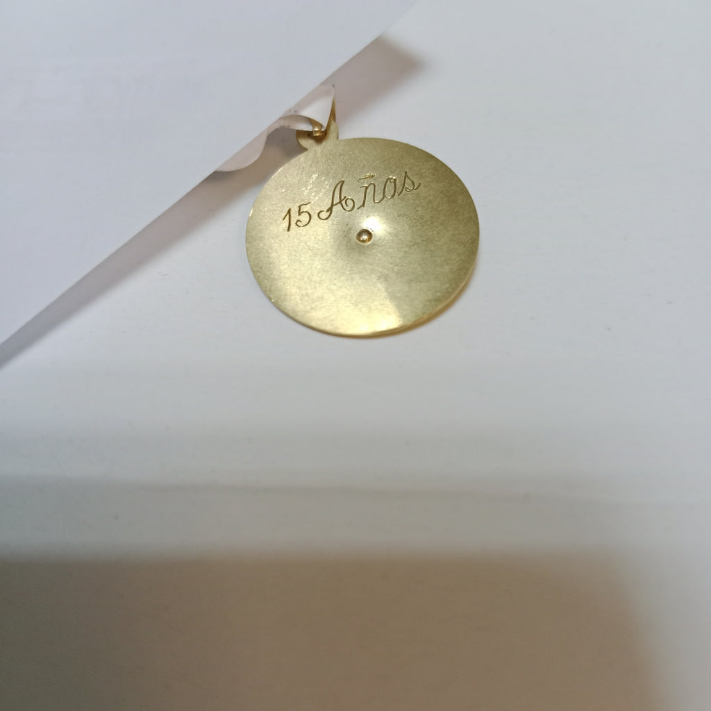 MEDALLA RELIGIOSA ORO 10 K 2.1 GRMS (SEMINUEVO)