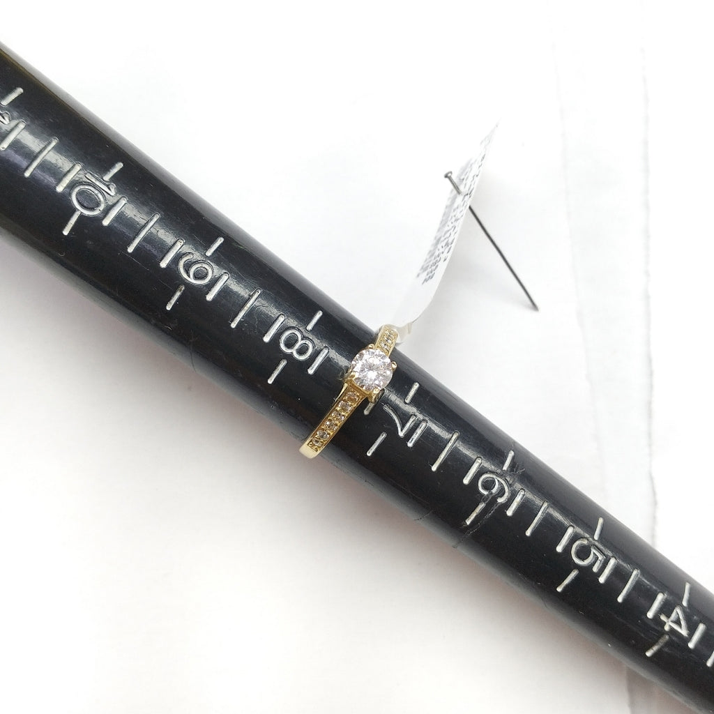 K1 2,10 GRMS 10 K ESPECIFICACIONES COMPLEMENTARIAS ANILLO, CON CIRCONIA (SEMINUEVO)