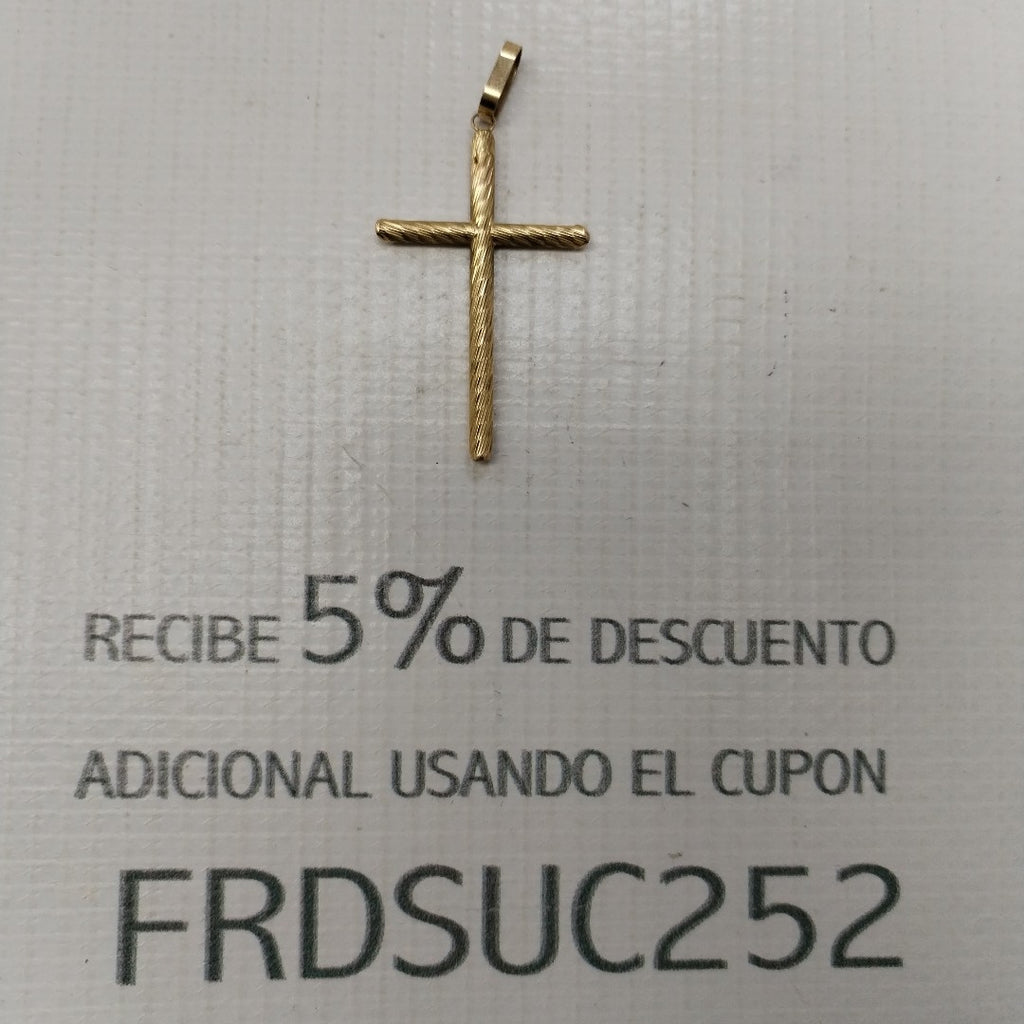 CRUZ, DIJE ORO 14 K 1.7 GRMS (SEMINUEVO)