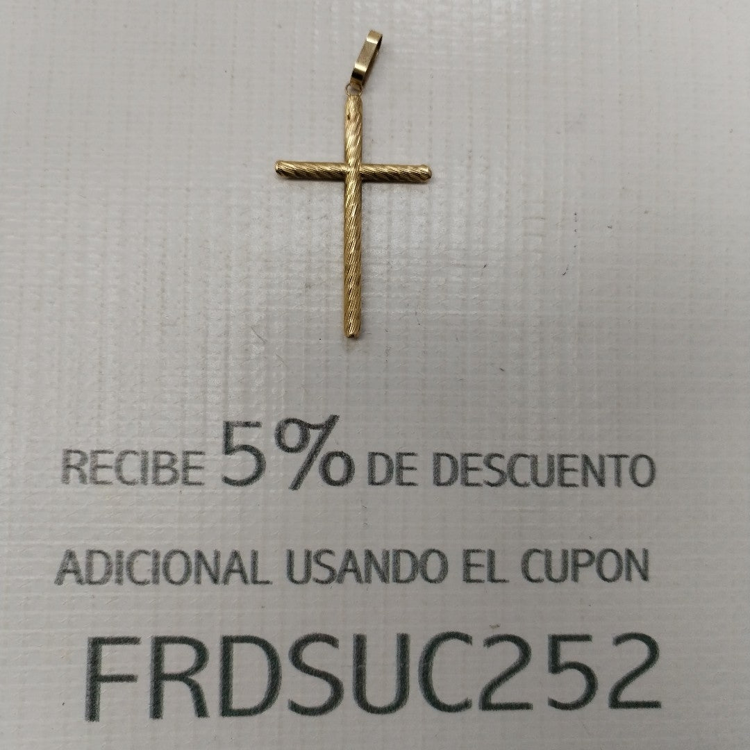 CRUZ, DIJE ORO 14 K 1.7 GRMS (SEMINUEVO)