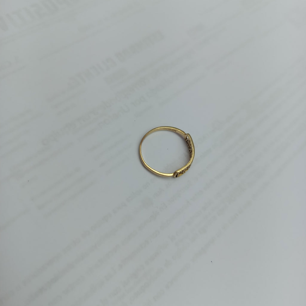 ANILLO DE GRADUACIÓN ORO 8 K 1 GRMS (SEMINUEVO)