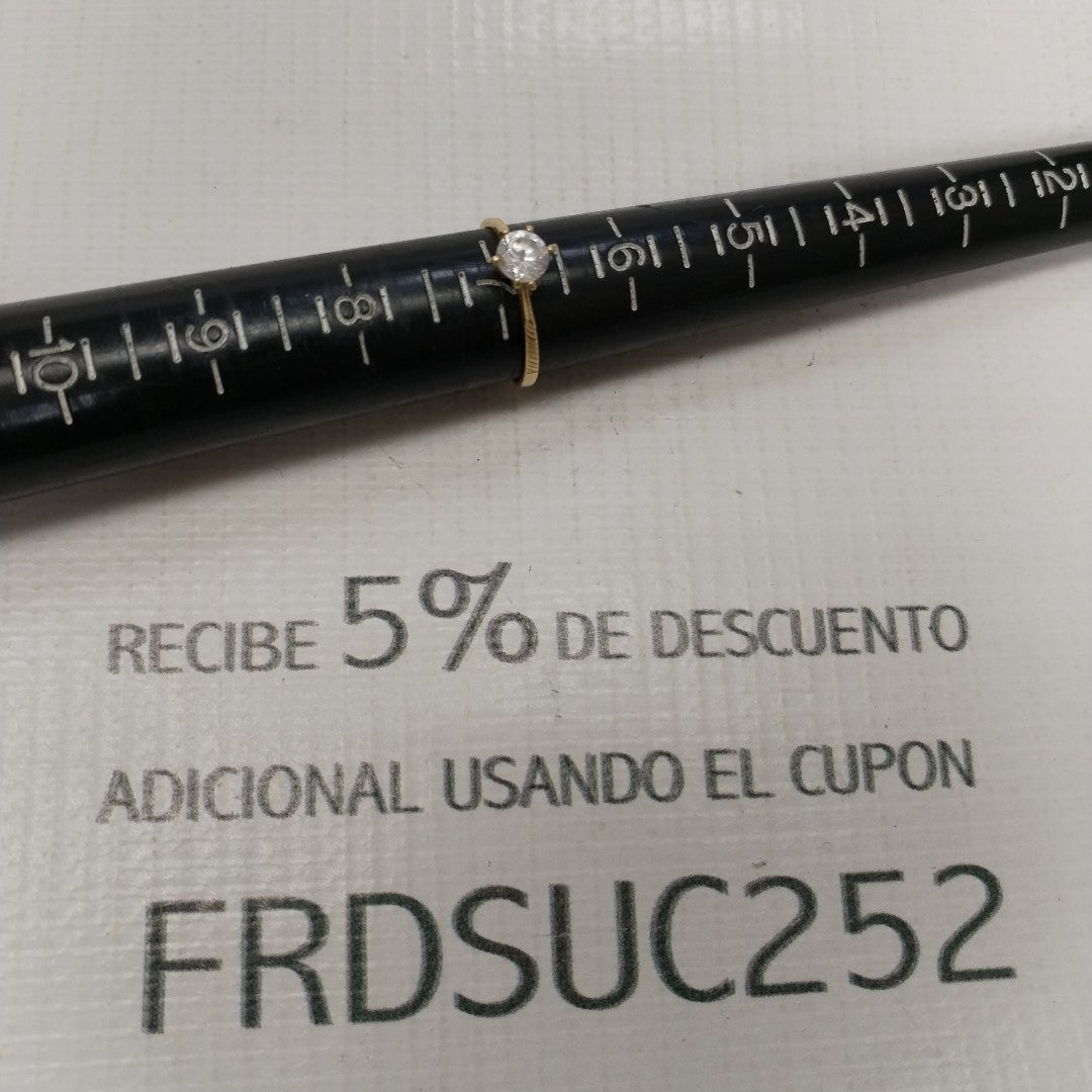 SOLITARIO ORO 10 K 1.6 GRMS (SEMINUEVO)