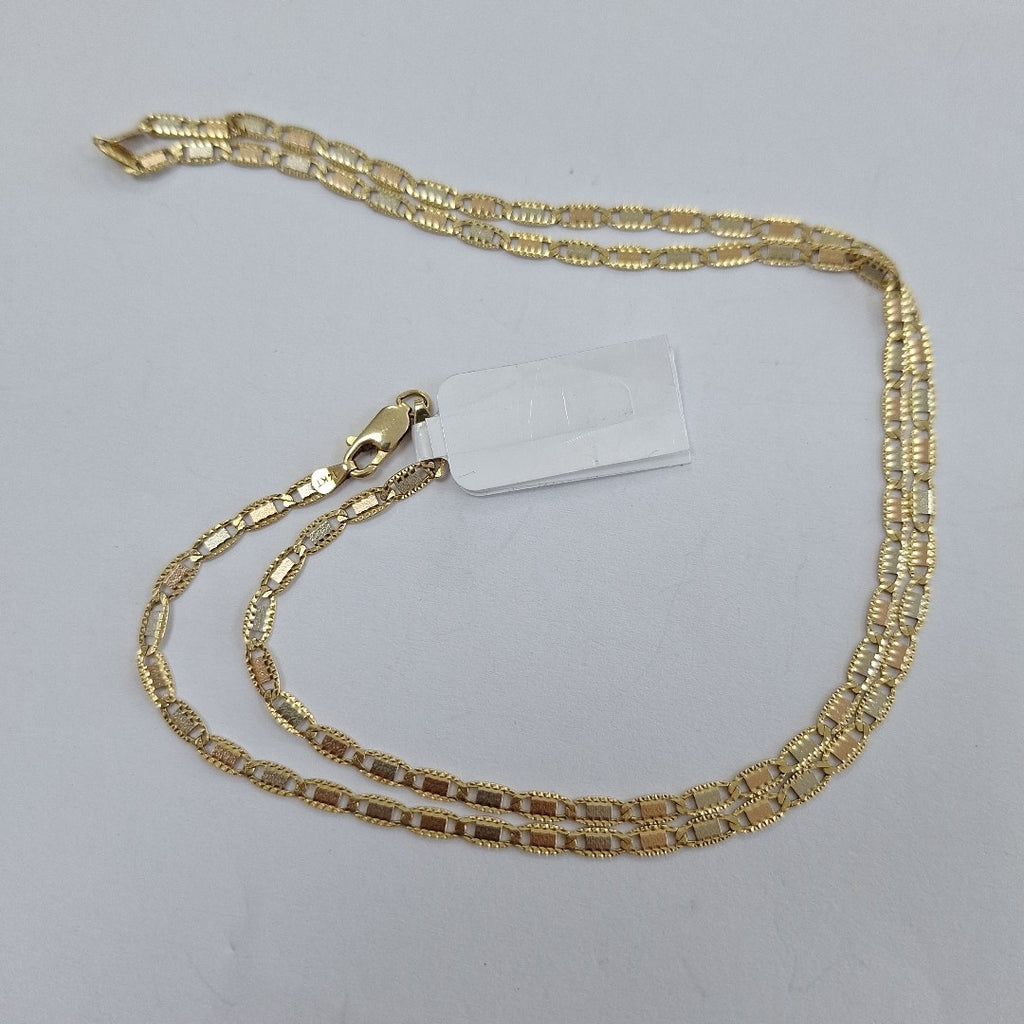 CADENA ORO COMBINADO 14 K 10.6 GRMS (SEMINUEVO)